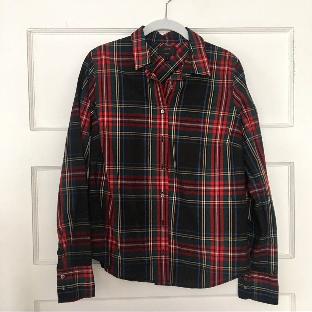 J Crew plaid button down